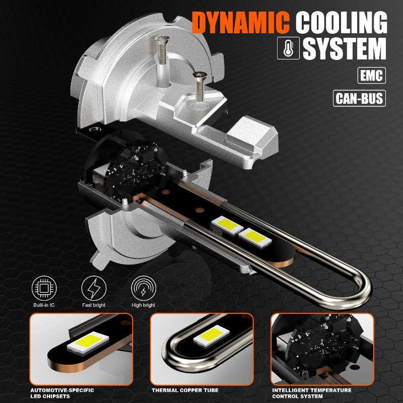 Car Lights Color 2Pcs H4