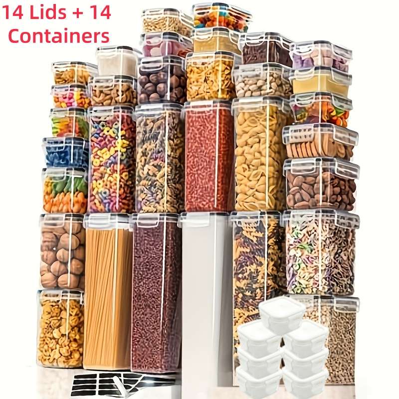 Sealed Jar Quantity 28Piece Set 14 Lids  14 Containers