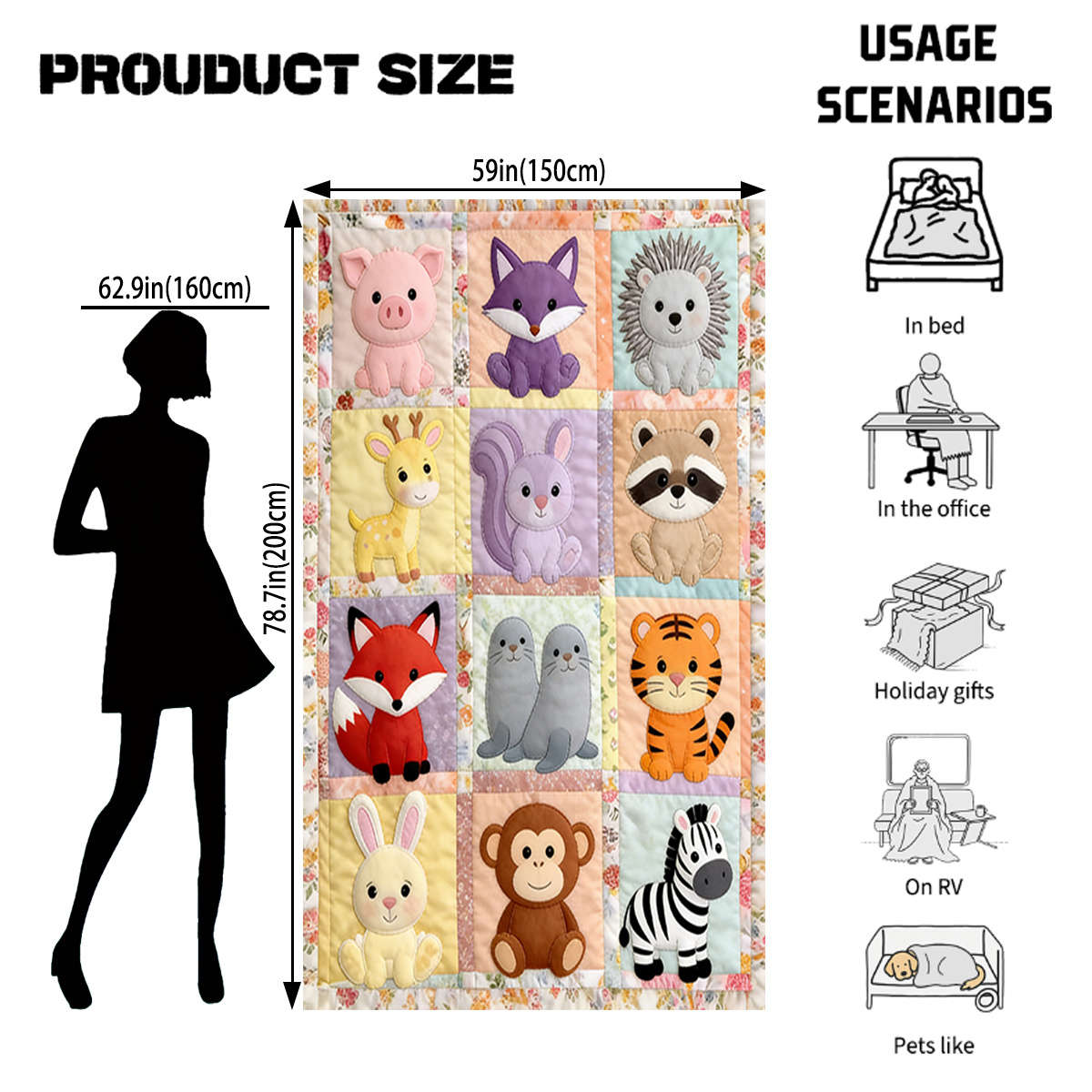 Blanket 101.6*152.4 Cm
