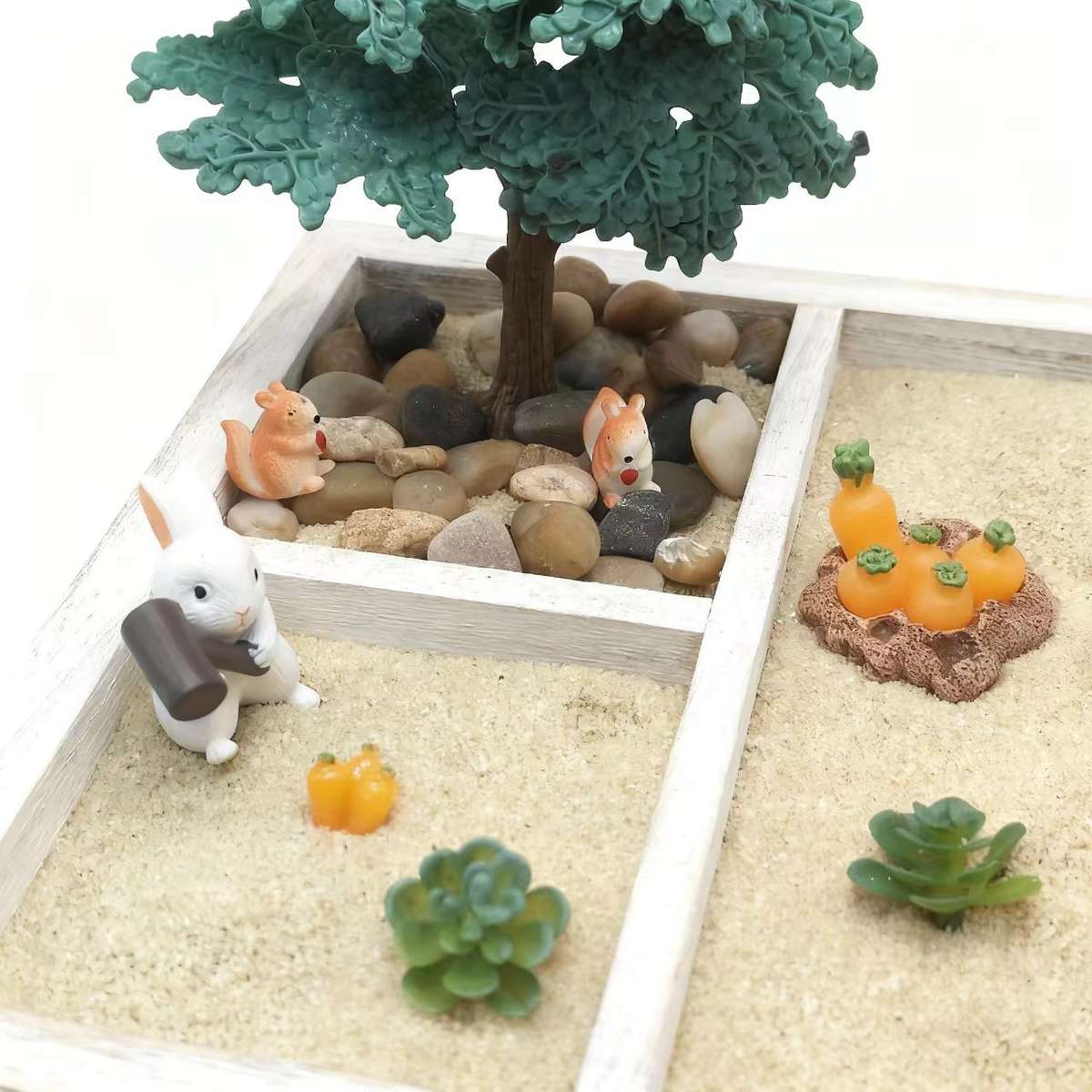 Miniature Farm Zen Sand Scene Kit Rabbit
