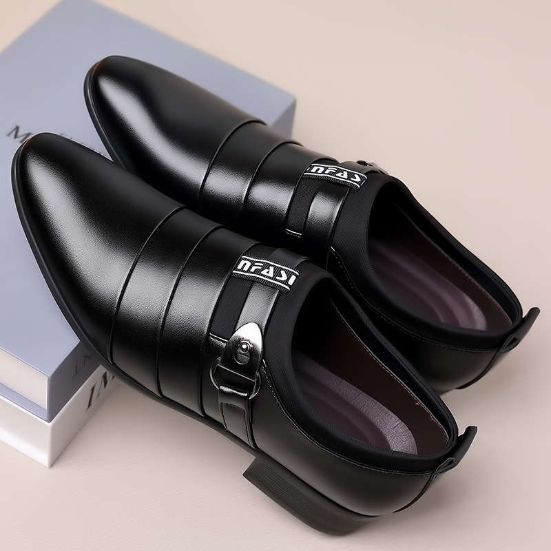Mens Leather Shoes Color Black Sizeuk 7