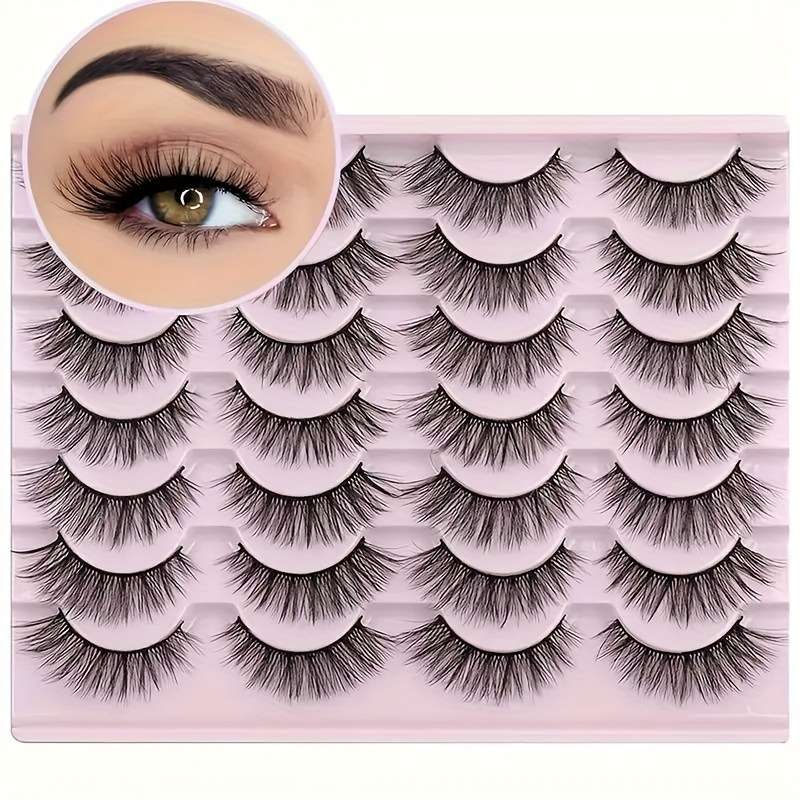 False Eyelashes Color 14 Pairs