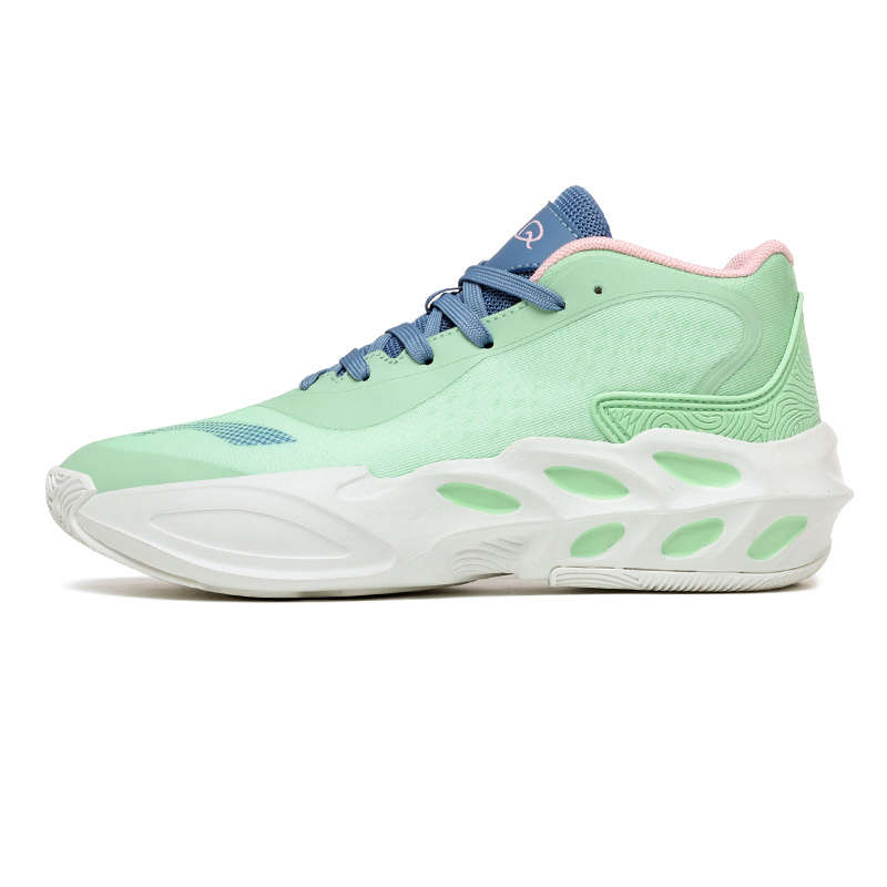 Sneakers White And Green Size Uk 7.5