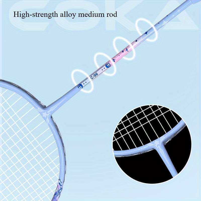 Badminton Racket Color 96  Yellowblue  2 Beats 1 Pack