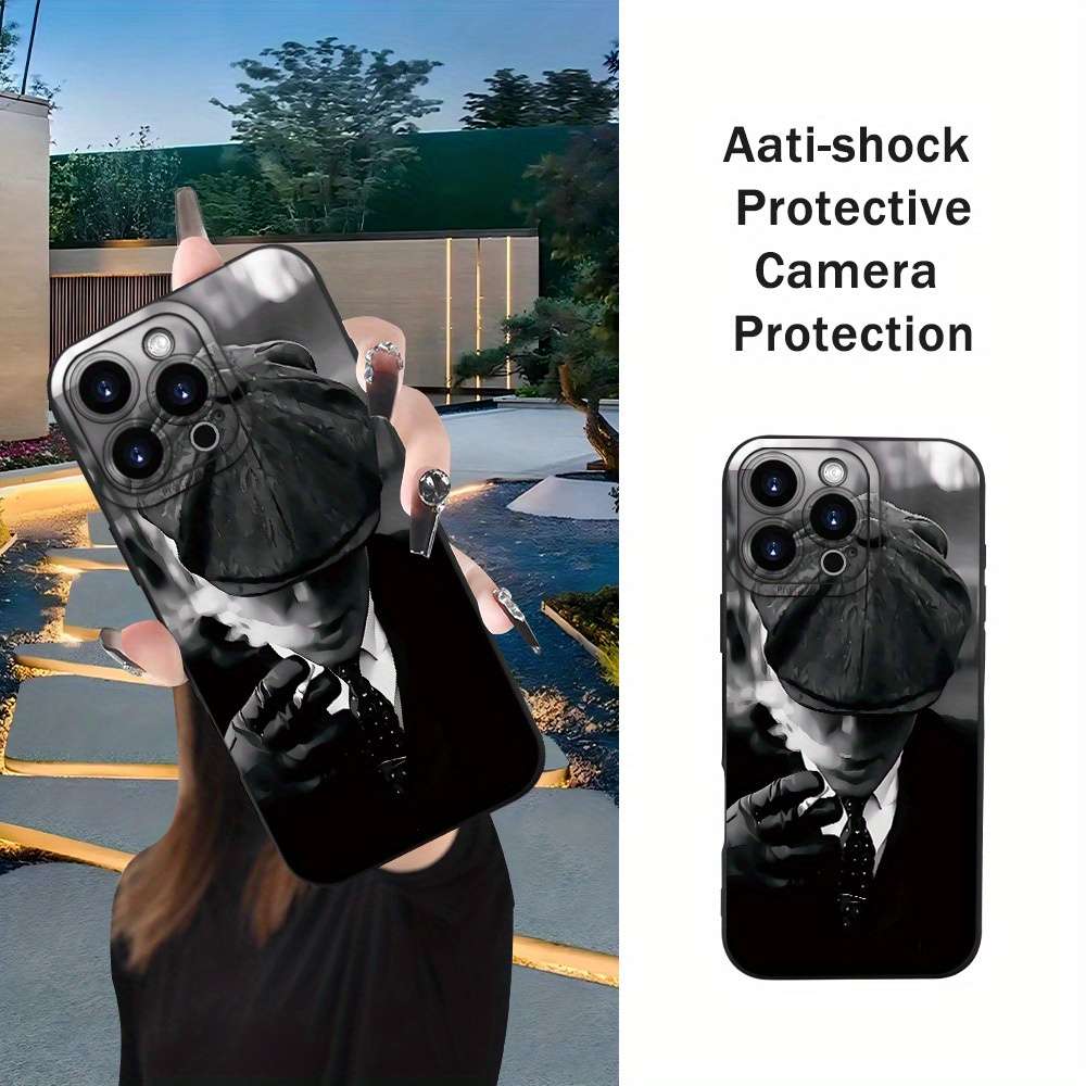 1Pc Black For iPhone 8 Plus Gangster Themed Design Phone Case