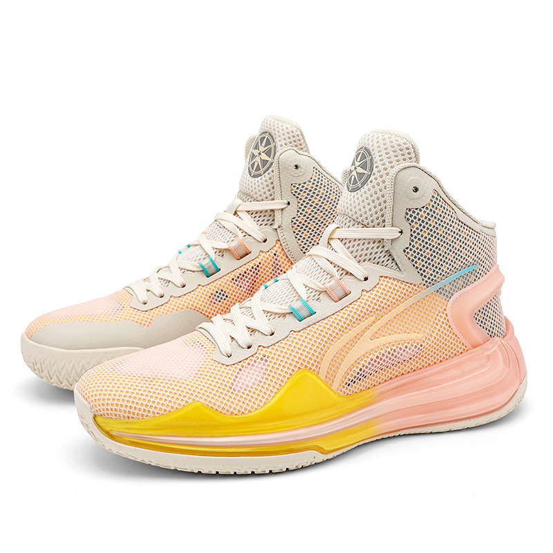 Basketball Shoes Color Fluorescent Milky Yellow Sizeuk 6