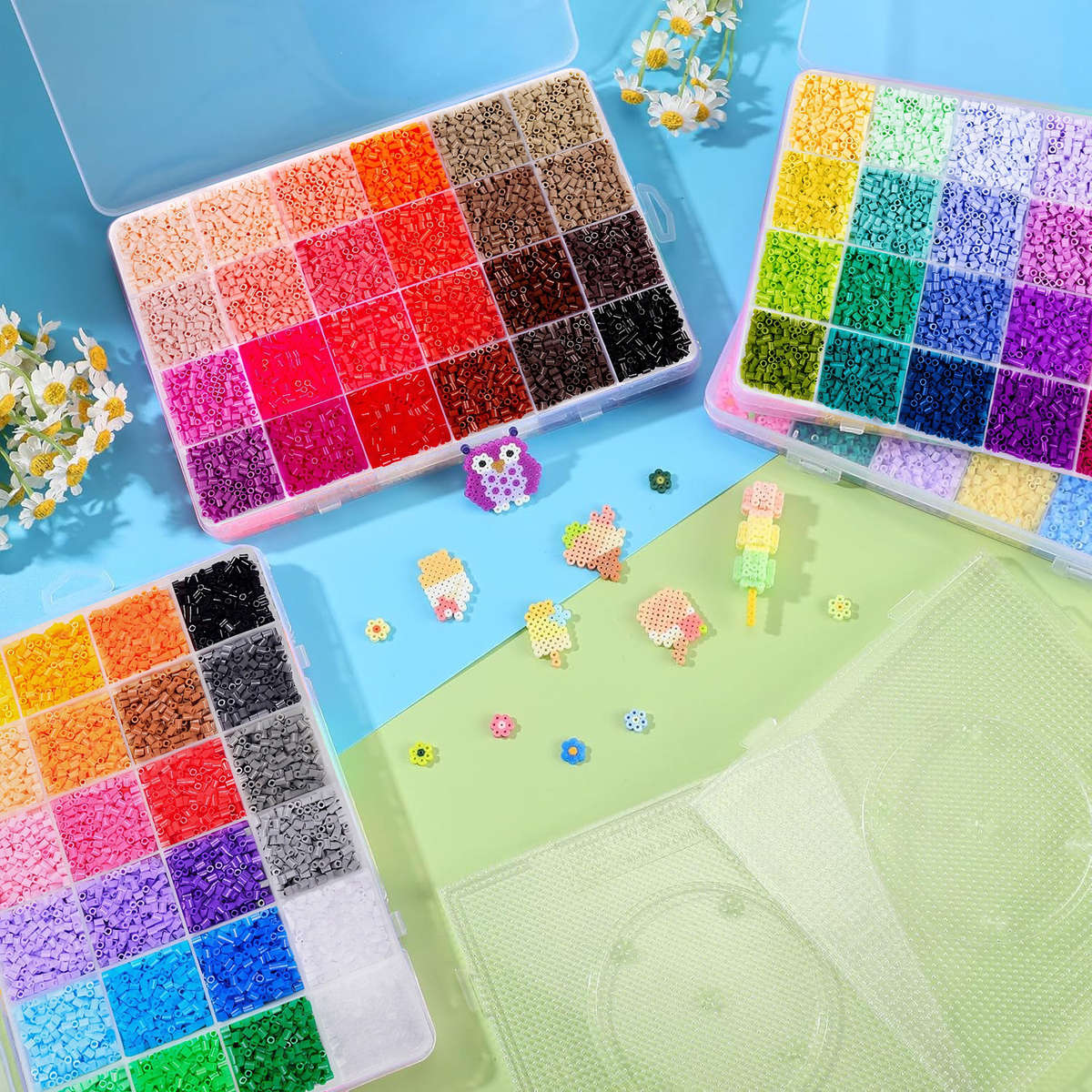 Perler Bead Set 4 Piece 2.6Mm Polished Bean Set
