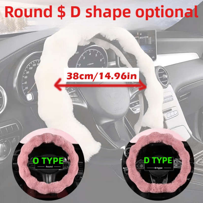Car Steering Wheel Cover Red Size 38Cm/14.96In