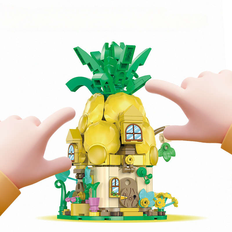 Building Toy Architectural Model Toy Set Color Baizi Garden