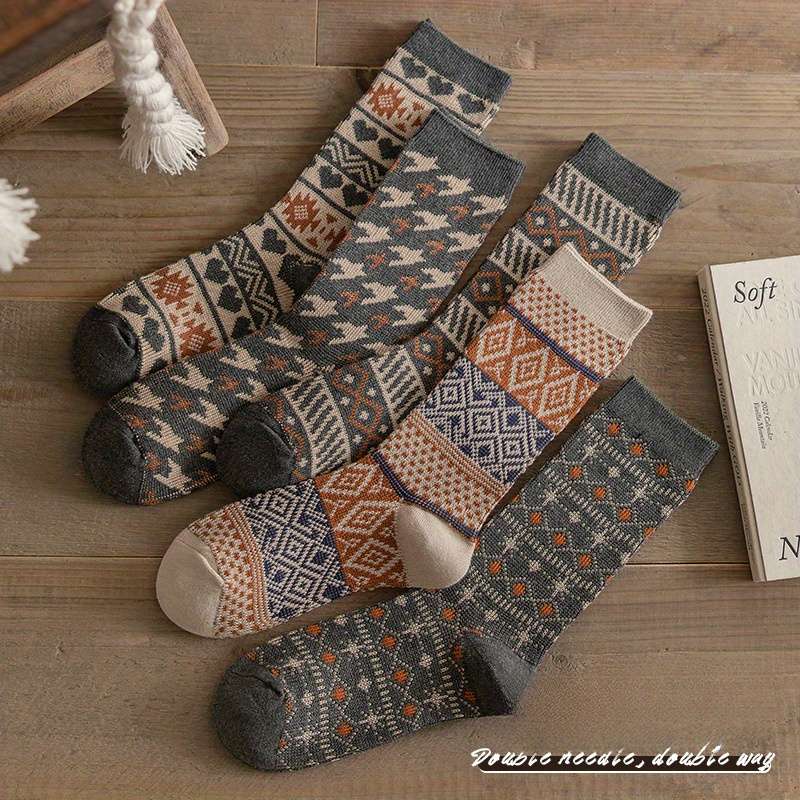 Women S Socks Color 5 Pairs Of Gray Size Onesize