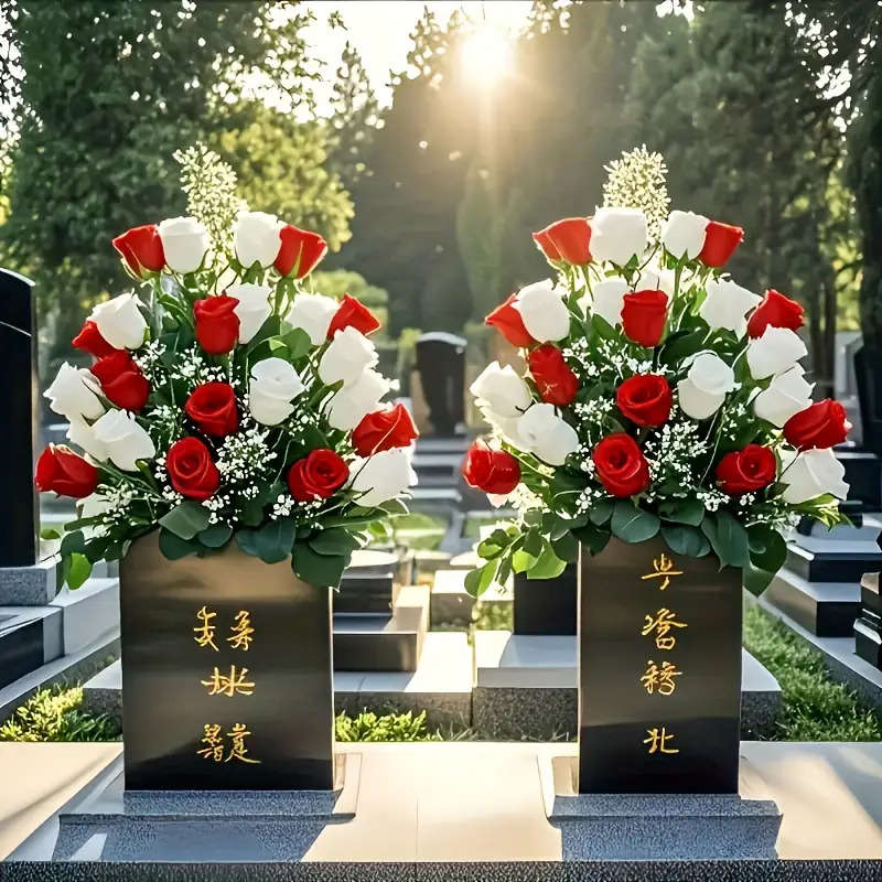 Simulated Flower Quantity 1 Red And 1 White