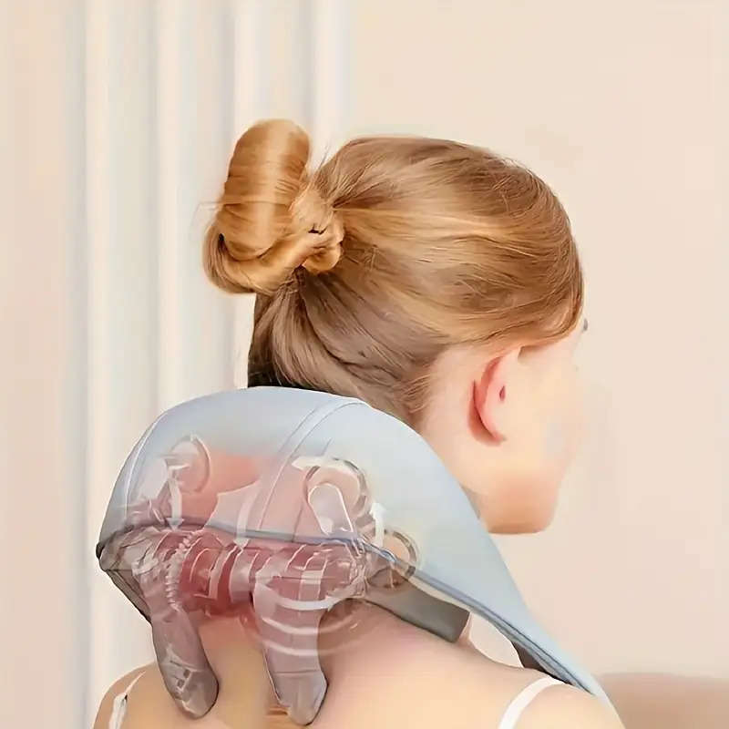 Portable 3D Heating Massage Shawl With Acupoint Low Voltage