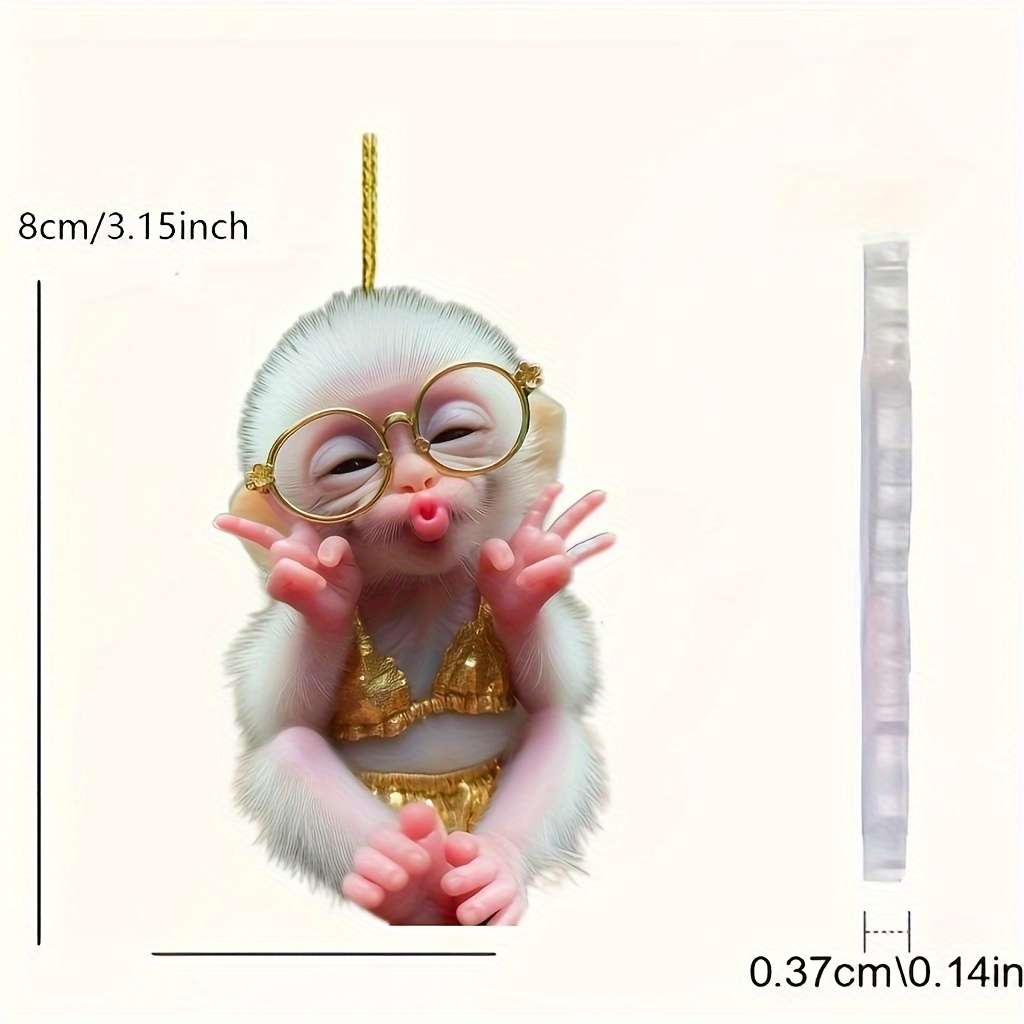 Keychain Ornament Color Monkey