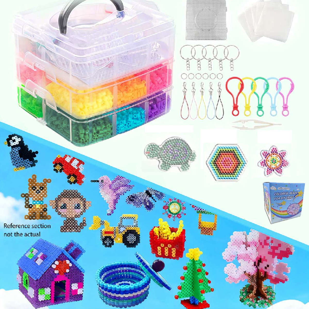 Perler Bead Set Peanut Three Layer Tool Set