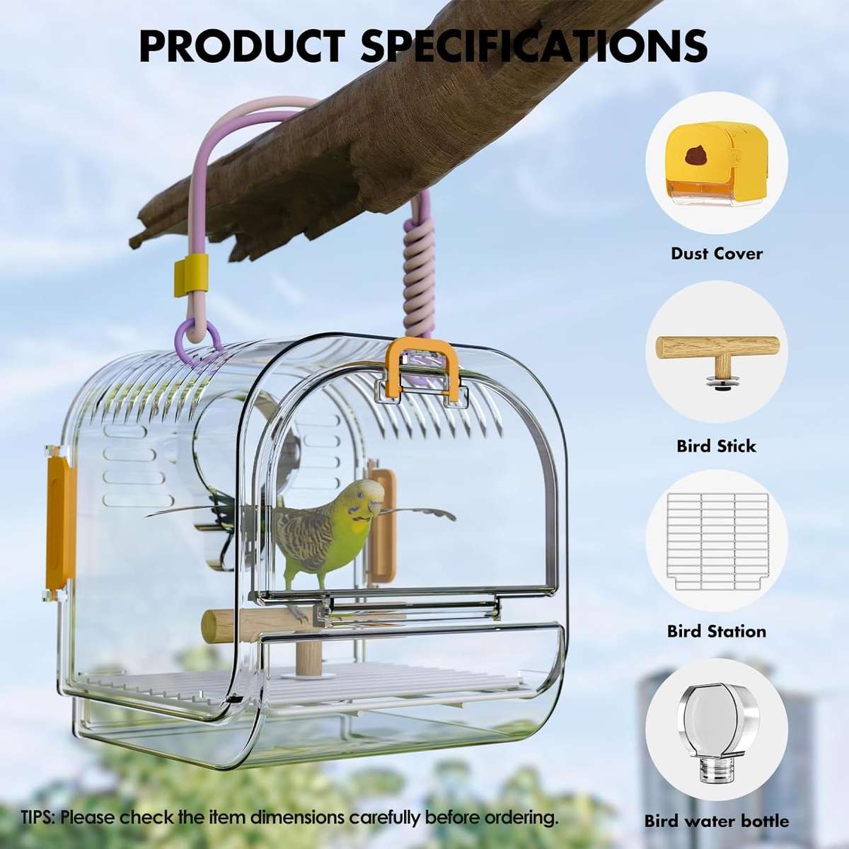Birdcage Color Yellow Quantity5Pcs
