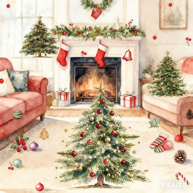 Christmas Decorations Model Christmas Tree Stickers
