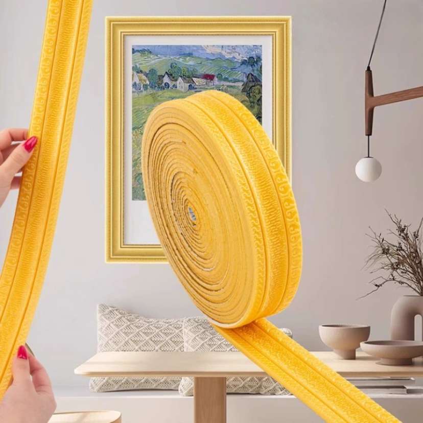 Skirting Board Yellow White Quantity 10Pcs