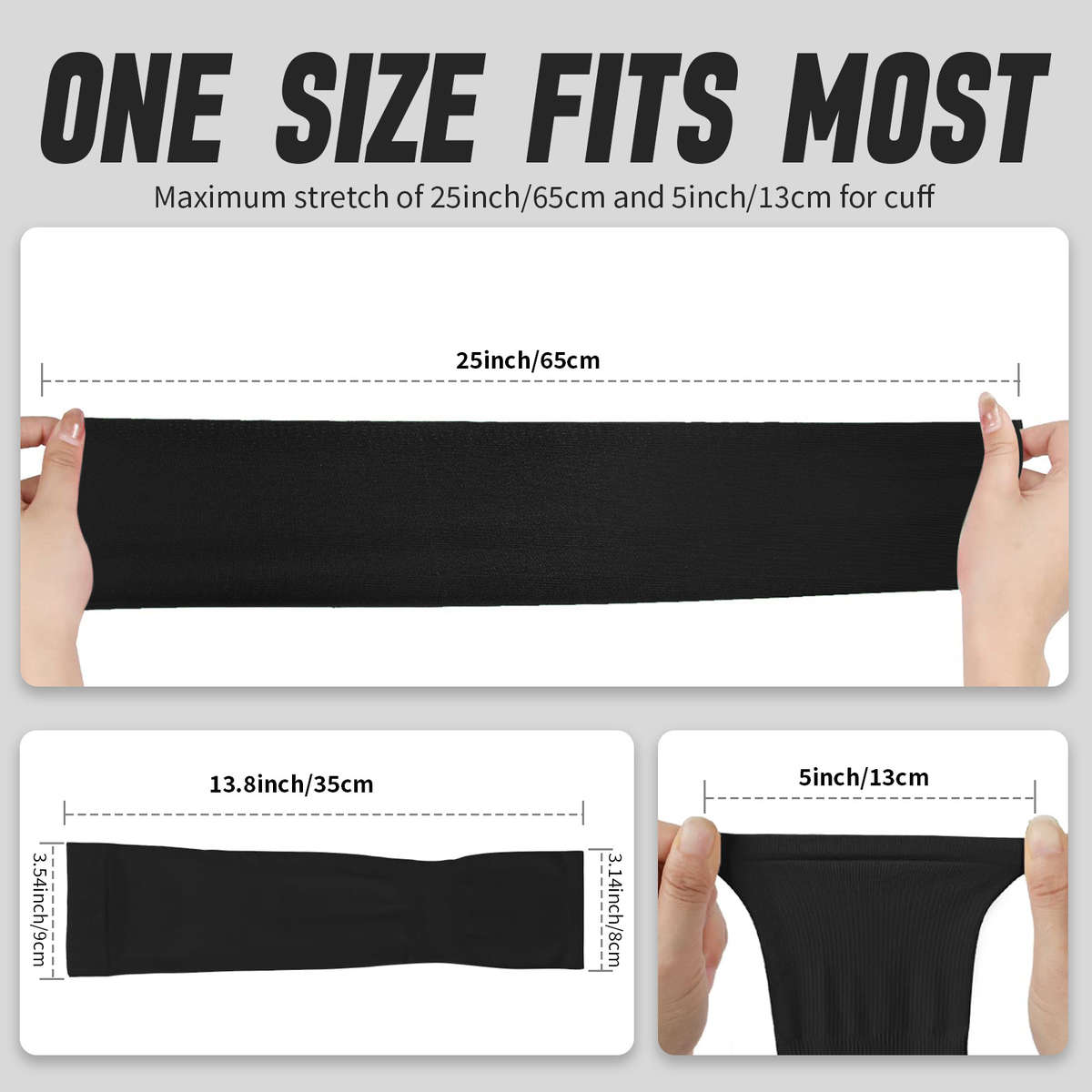 Sunscreen Sleeves Color 10 Pairs 5 Black 5 White