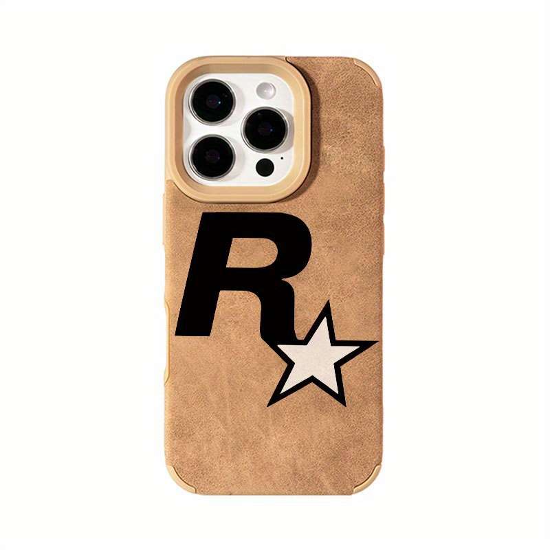 1Pc Mixed Color  For iPhone X Star Letter R Pattern Phone Case