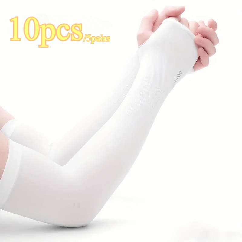 Sunscreen Sleeves Color Grey Quantity 10Pcs5Pairs