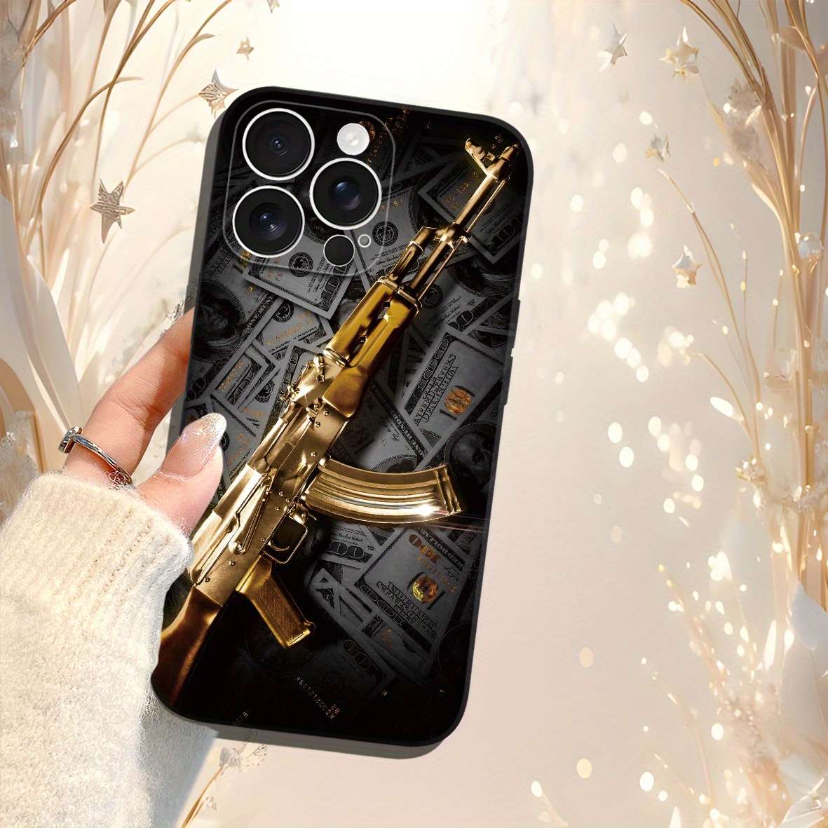 1Pc Black For iPhone 13 Mini Beautifully Designed Phone Case