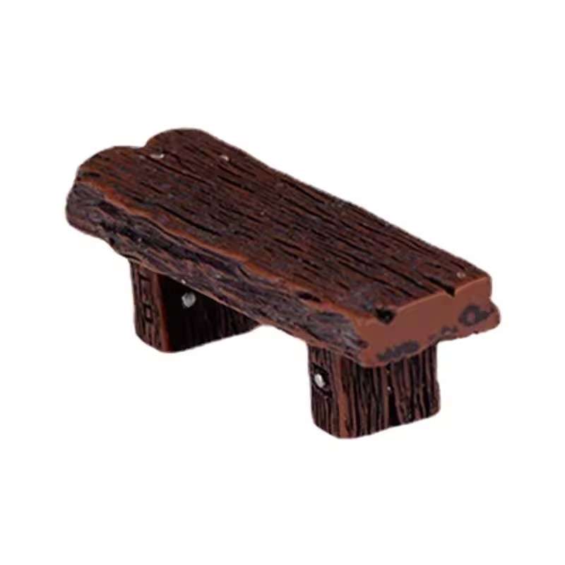 Miniature Resin Bench And Stools Abs Material Mixed Color Fairy Garden Ornaments