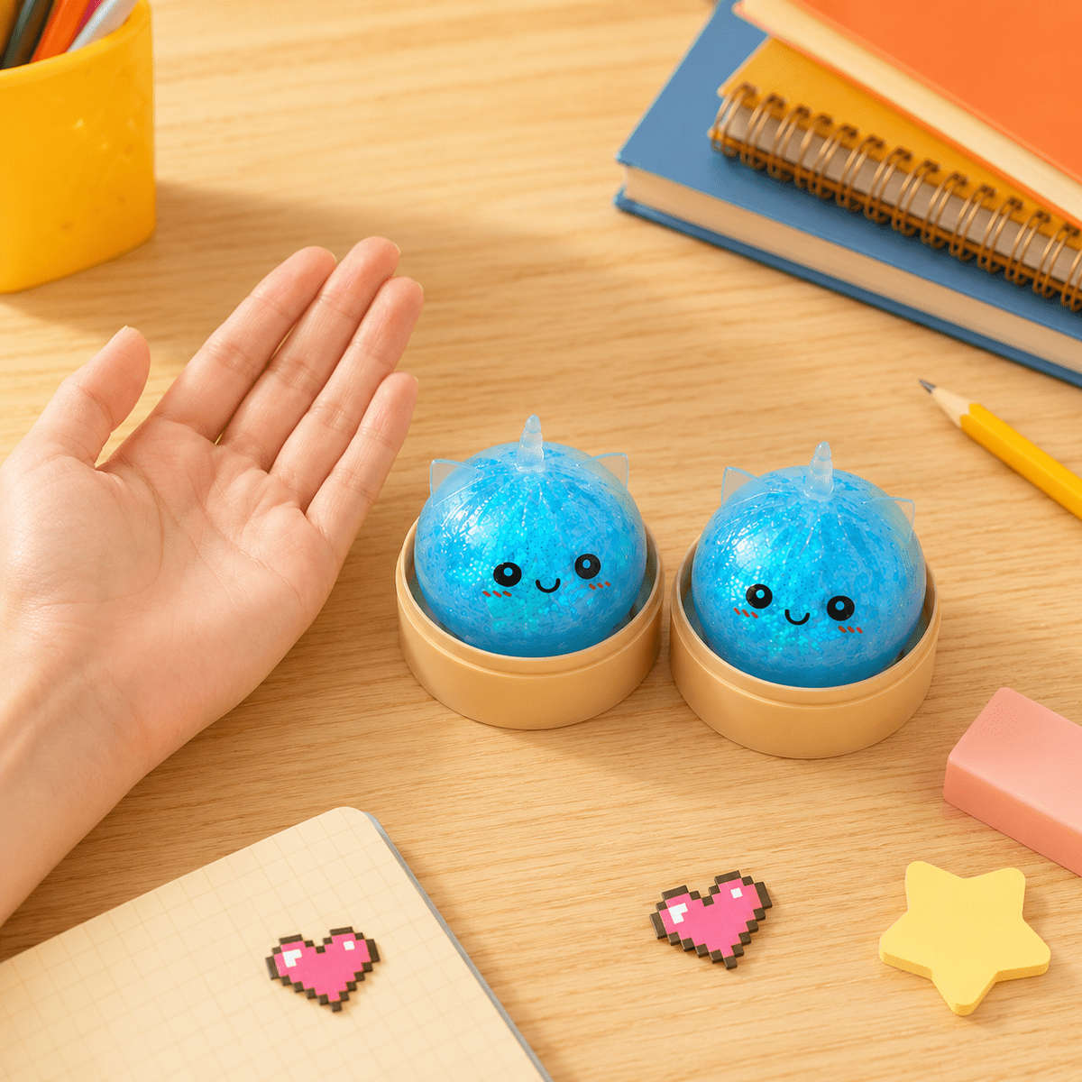 Squeezable Toys Style 2 Piece Set 1 Steamed Bun 1 Steamer Items Random Color Style