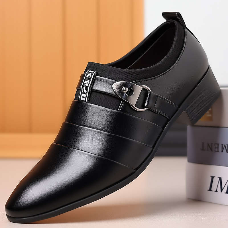 Mens Leather Shoes Color Black Sizeuk 7