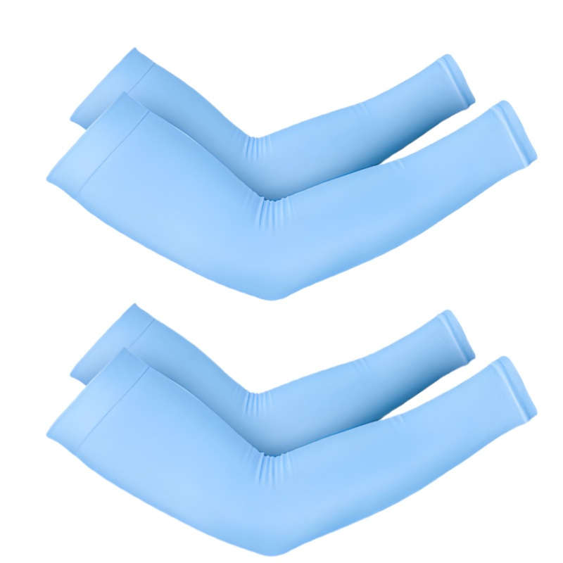 Sunscreen Sleeves Color Orange Quantity 2 Pairs