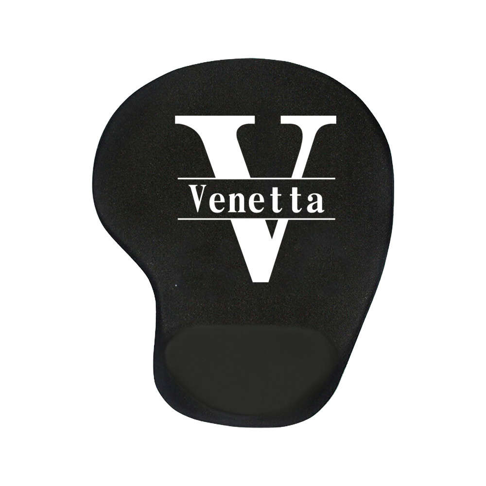 UltraSmooth NonSlip Personalized Custom Name Mouse Slip For Office Desk Black