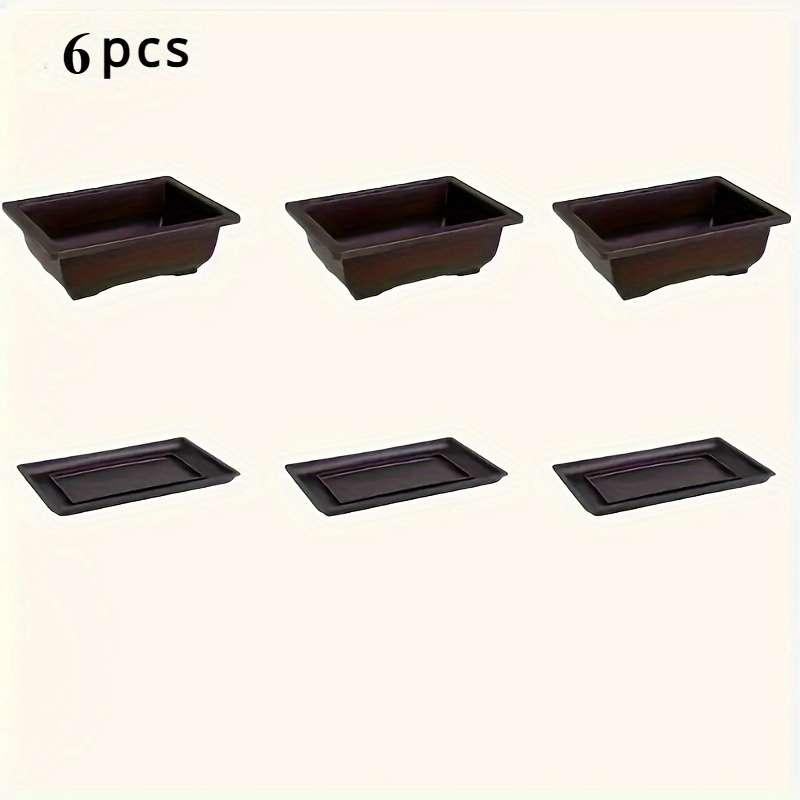 6Pcs Durable Classic Rectangular Imitation Purple Clay Commercial Grade Ideal