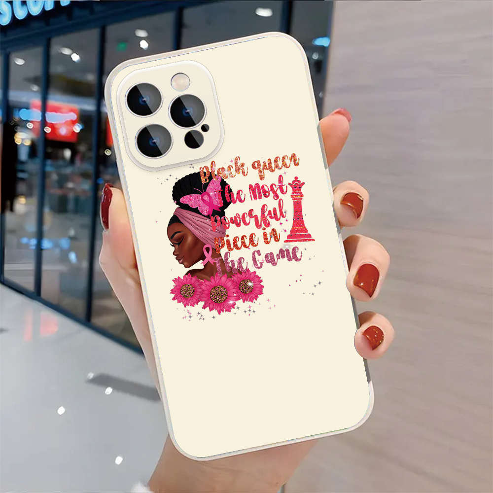 1Pc Black For iPhone 15 Plus Black Queen Phone Case