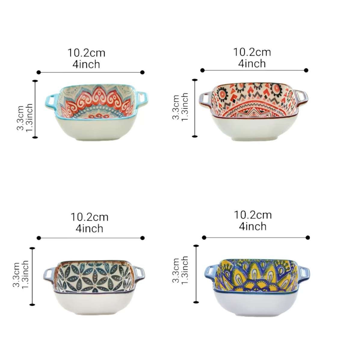Bowl Color 8Pcs 2Pcs Each