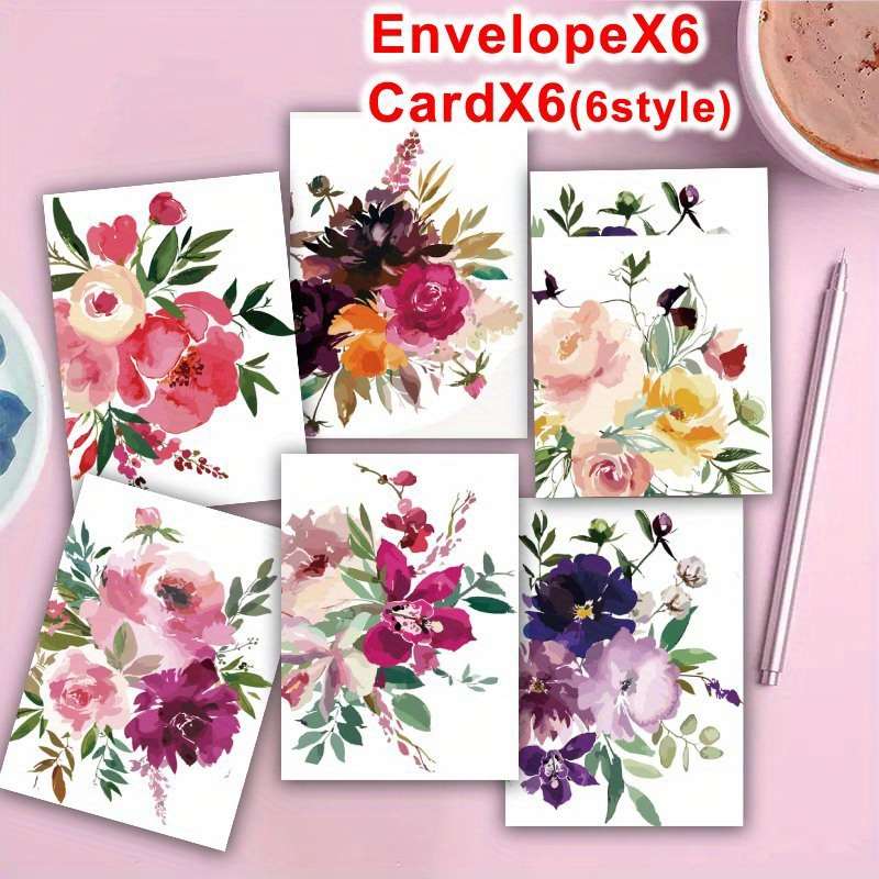 Greeting Cards Quantity 6Pcs