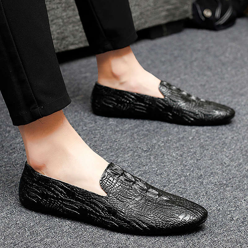 Mens Leather Shoes Color Black Sizeuk 7