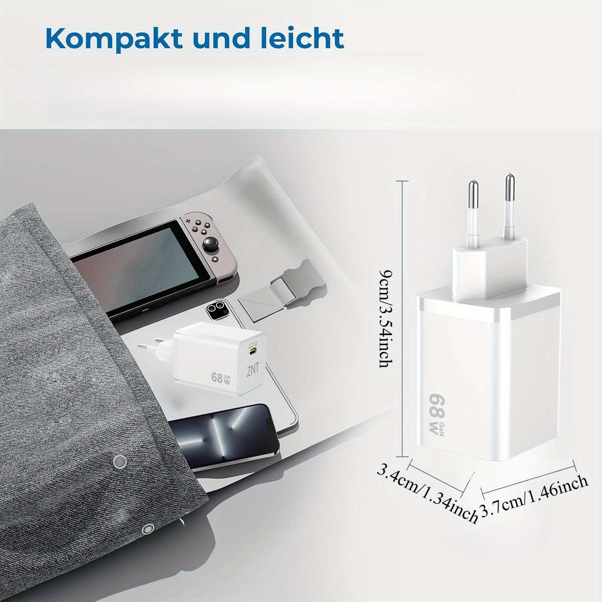 Charger Items 1 X 68W Charger White