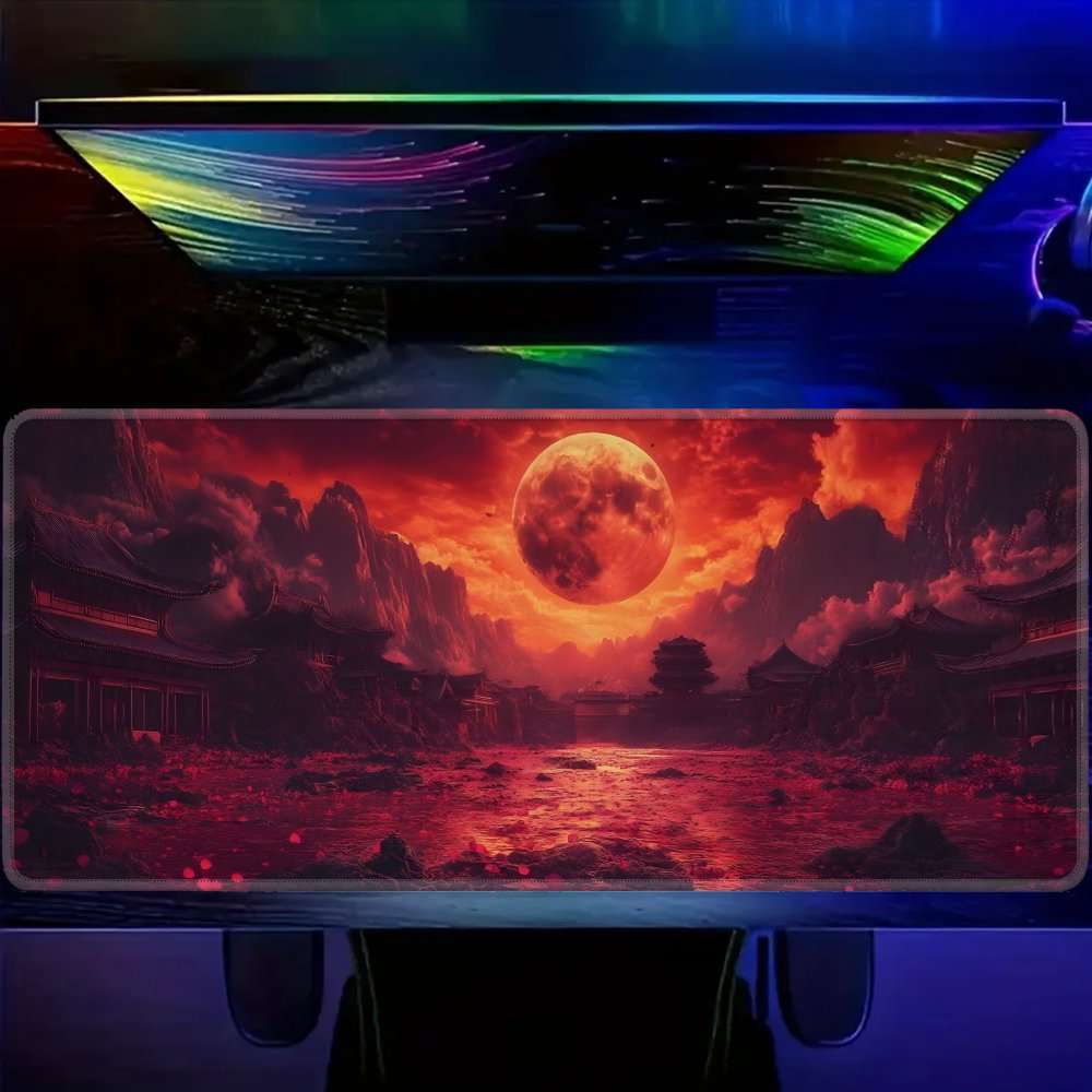 UltraSmooth Waterproof Large Gaming Mouse Compatible Laptop For Pro Gaming Red