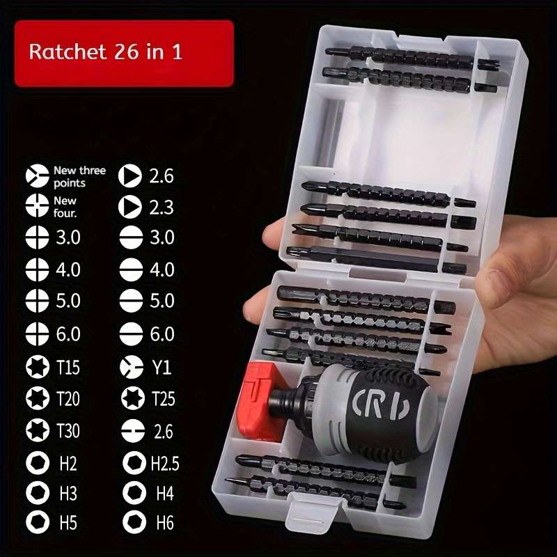 Screwdriver Bit Tool Set Color 26 In 1 Screwdriver Set