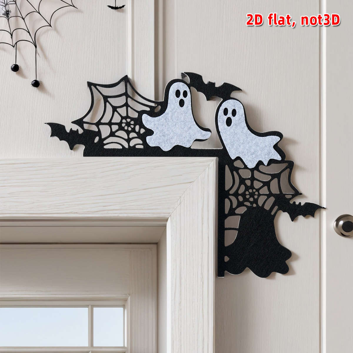 Car Interior Decor Style Ghost Door Corner Sticker Ghost