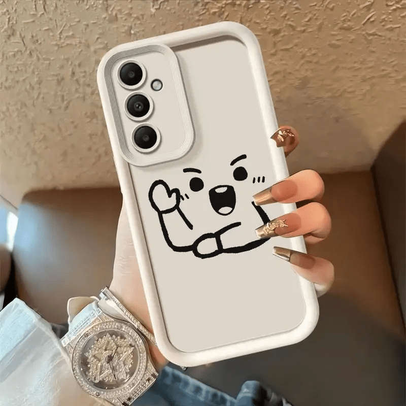 Phone Case Black Compatible Model Galaxy A7 2018