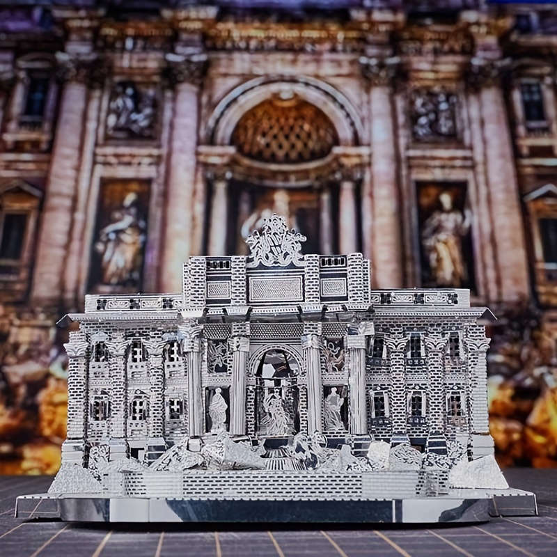 3D Building Model Puzzle Set Color Color