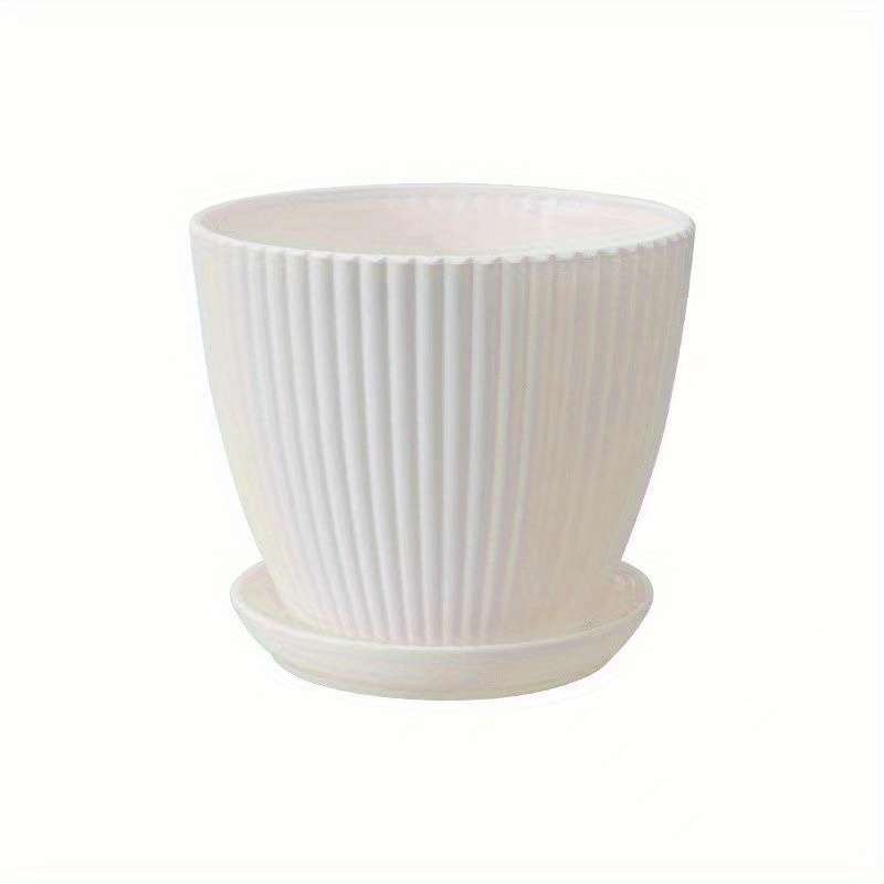 Flowerpot Color White 2Pc
