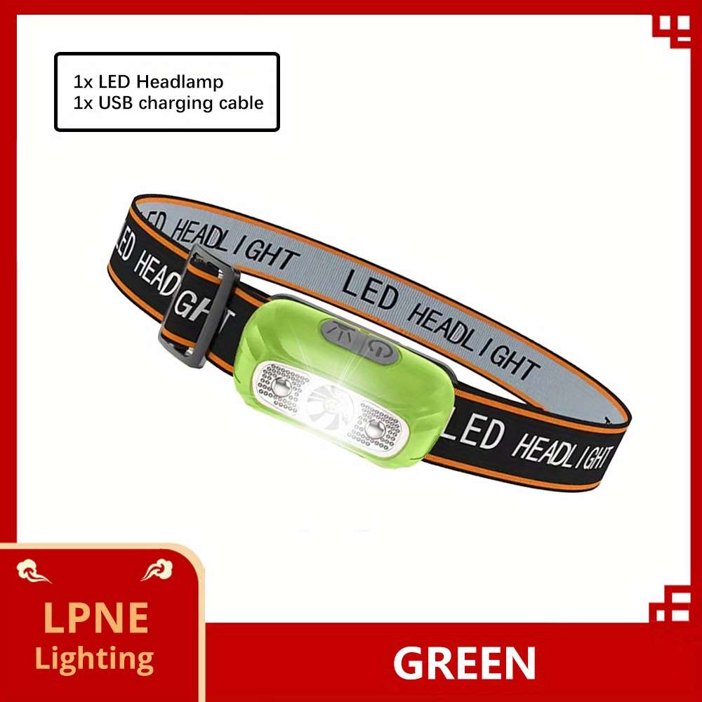 Efficient 1Pc Mini Led Headlamp Usb Rechargeable Headlight Daily Reliable