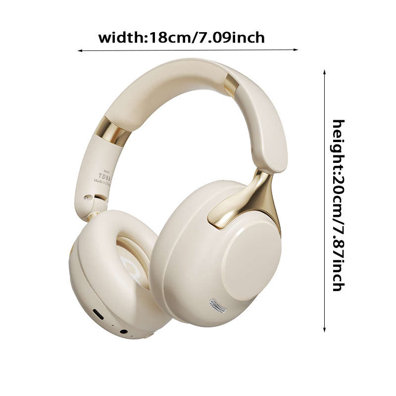 Headset Beige Td88 With 2Pcs Earmuffs