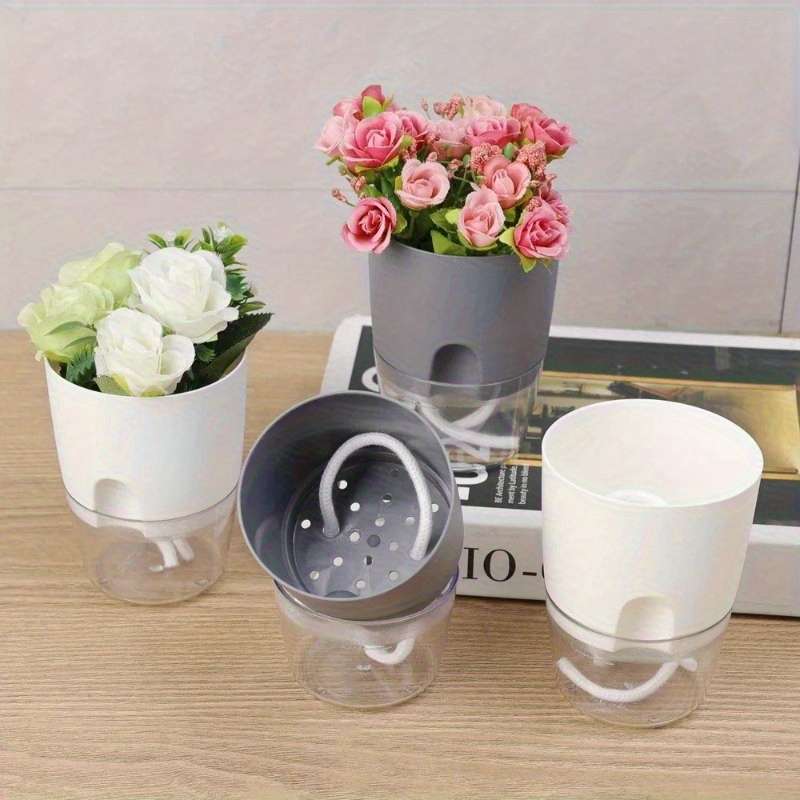 Flowerpot Items Gray 6 Pieces