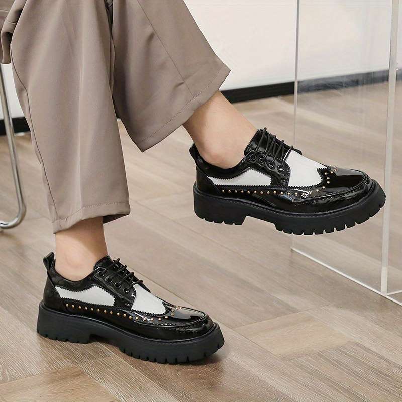 Mens Leather Shoes Color Black Sizeuk 8