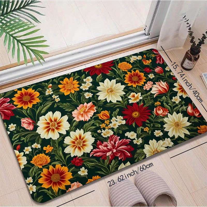 Floor Mats Color Green Size 40X60Cm