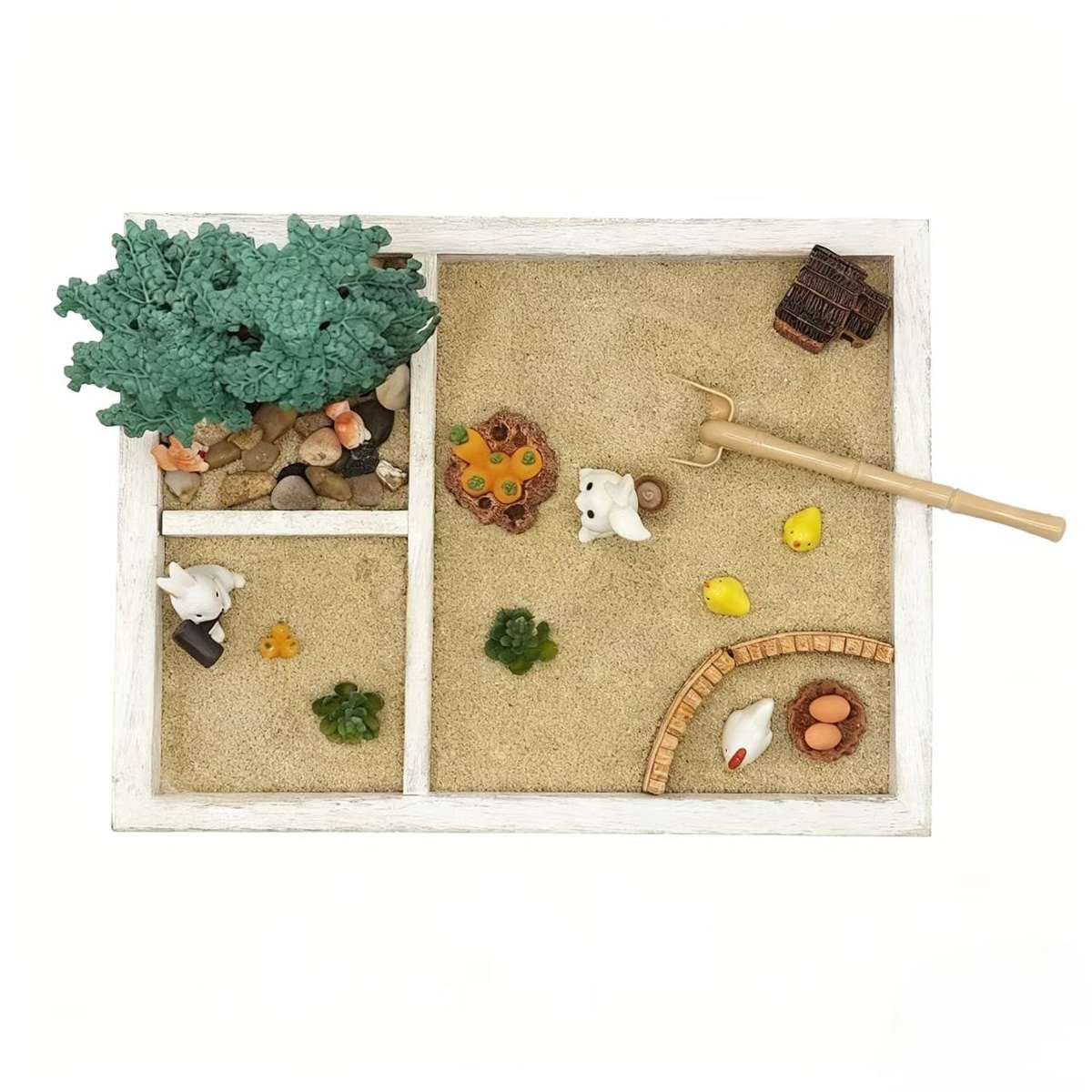 Miniature Farm Zen Sand Scene Kit Rabbit