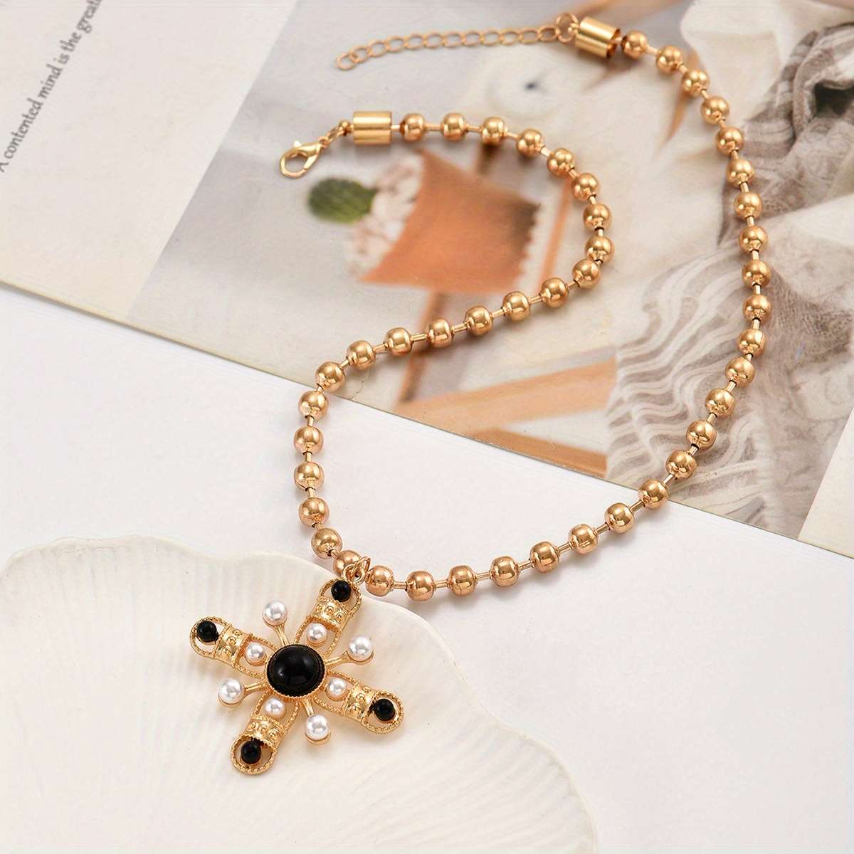 Womens Necklace Color White Quantity 1Pc