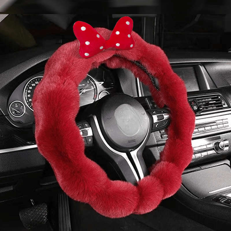 Car Steering Wheel Cover Red Size 38Cm/14.96In
